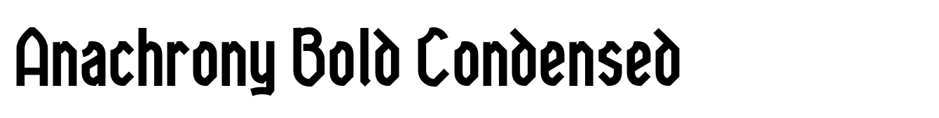 Anachrony Bold Condensed